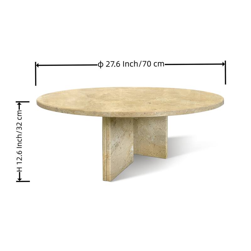 Natural marble coffee table, small table, living room table, natural stone, real marble