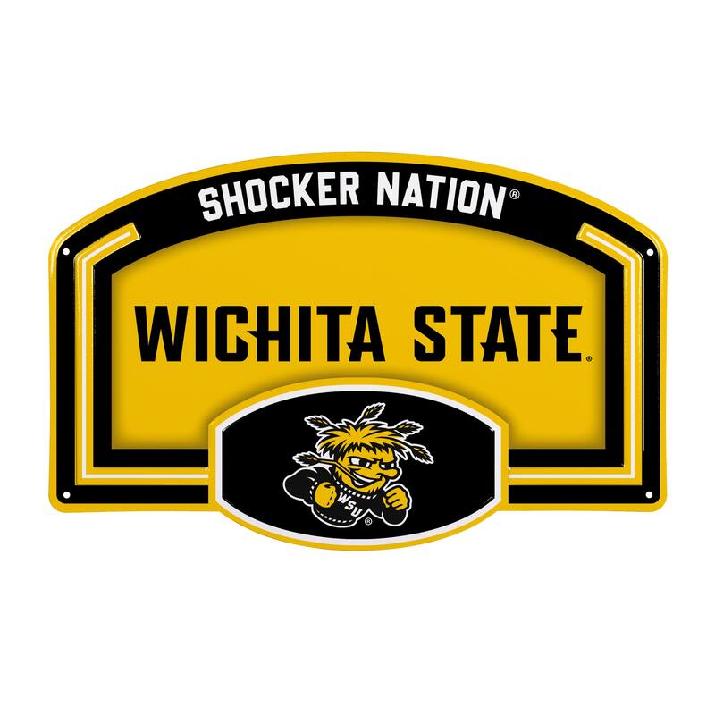 Wichita State University Embossed Steel Wall Sign, 11" x 17"