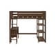 preview thumbnail 16 of 16, Full-Size High Loft Bed With Bookcase and Desk