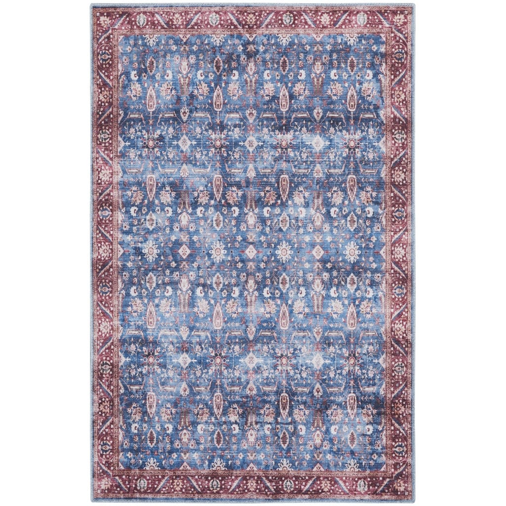Power Loomed Distressed Non Skid Area Rug - 4' x 6'
