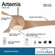 preview thumbnail 7 of 37, Minka Aire Artemis 3 Blade 58 Inch Ceiling Fan With Light Kit