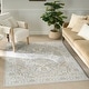 preview thumbnail 37 of 48, Nourison Dekor Indoor only Persian Area Rug Light/Grey - 4' x 6'
