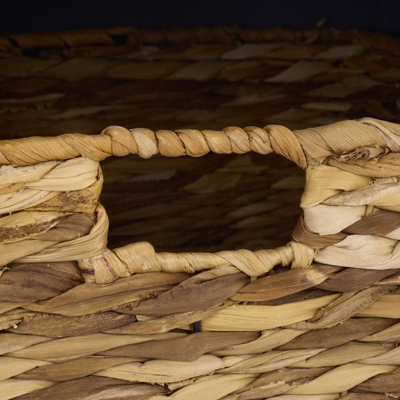 SAFAVIEH Euphemia Brown Woven Storage Basket Bench - 33.5" x 16.1" x 19.9" - 34"W x 16"D x 20"H