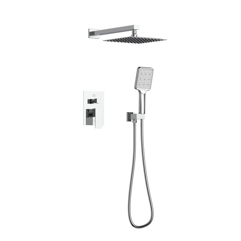 Indigo Home Complete Shower Faucet System with Rough-in Valve - Chrome