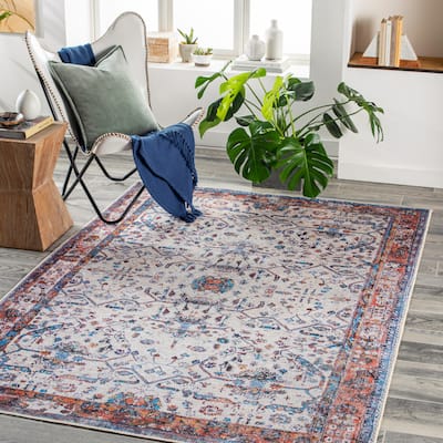 Artistic Weavers Fatimah Traditional Floral Machine Washable Area Rug