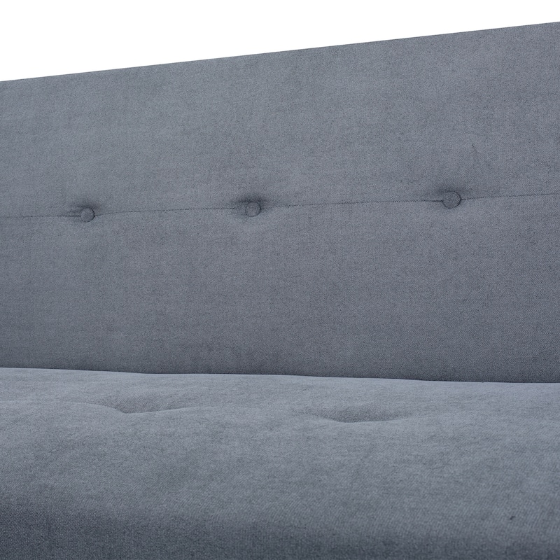 Clihome Biscuit Back Convertible Sofa with Mattress