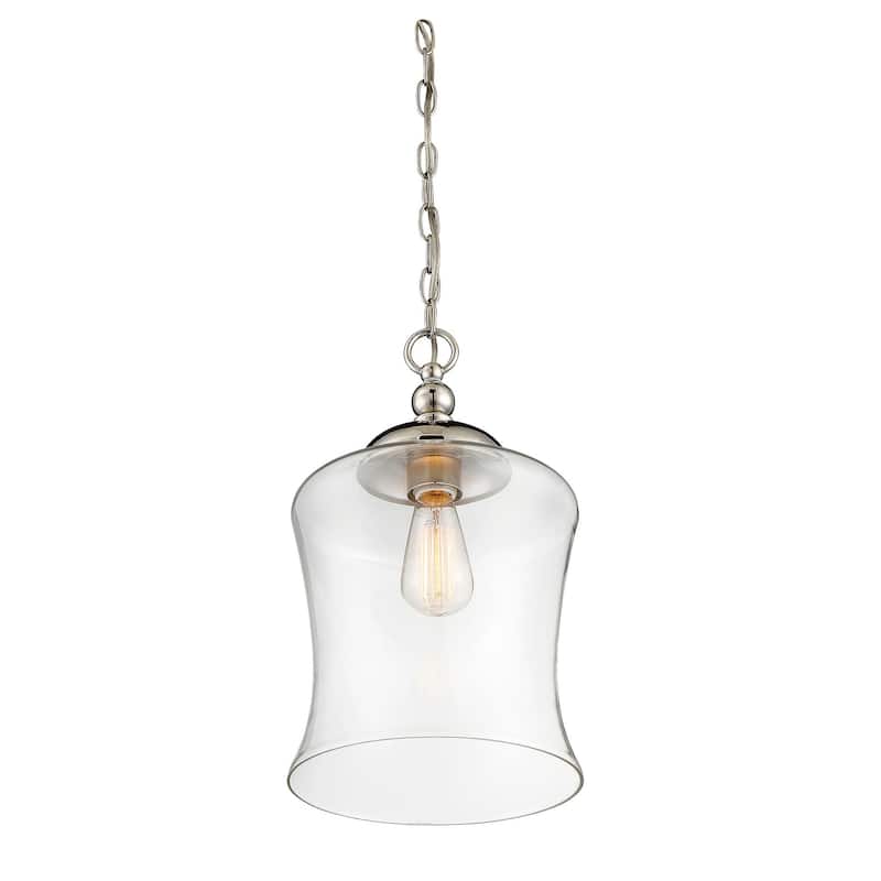 Meridian M70019 Single Light Natural Metal Pendant