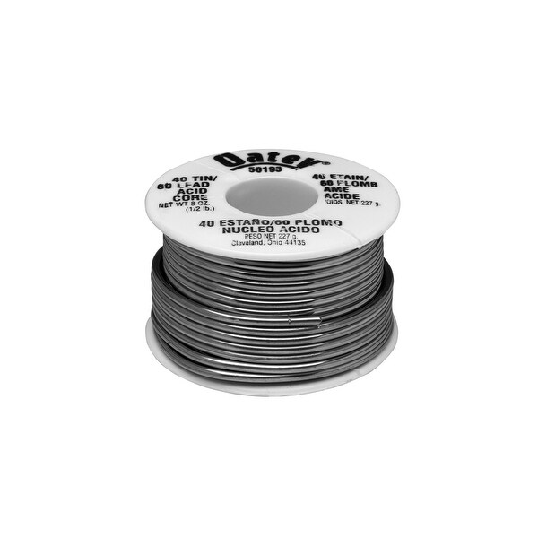 Oatey 50193 40/60 Acid Core Wire Solder, 1/2 lbs