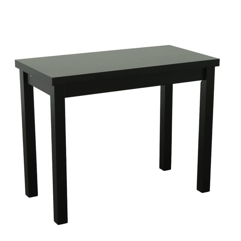 Solid Rectangular Bar Table - 46" - Antique Black Finish