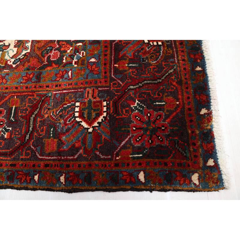 ECARPETGALLERY Hand-knotted Sarabi Dark Red Wool Rug - 6'8 x 9'6