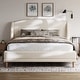 preview thumbnail 13 of 20, Upholstered Bed Wingback Platform Bed with Boucle Fabric