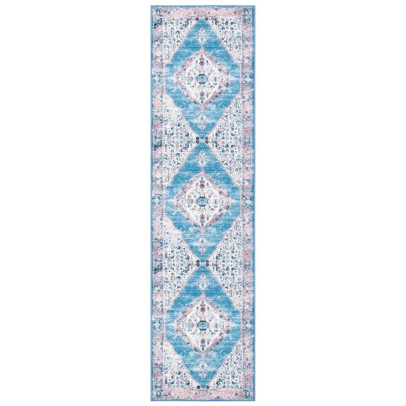 SAFAVIEH Journey Machine Washable Slip Resistant Sharyl Boho Medallion