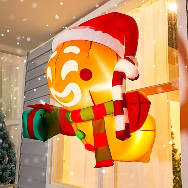 Laughing Gingerbread Man Inflatable