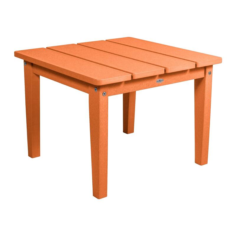 BAHIA VERDE OUTDOORS Cape Adirondack Large Side Table - Citrus Orange