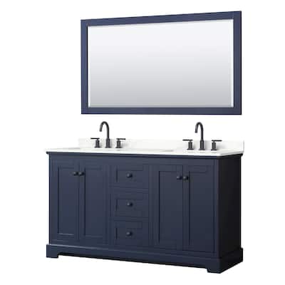 Wyndham Collection WCV232360D-QTZ-US3M58 Avery 60" Free Standing