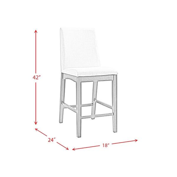 dimension image slide 1 of 2, Picket House Furnishings Simms 5PC Round Counter Height Dining Set