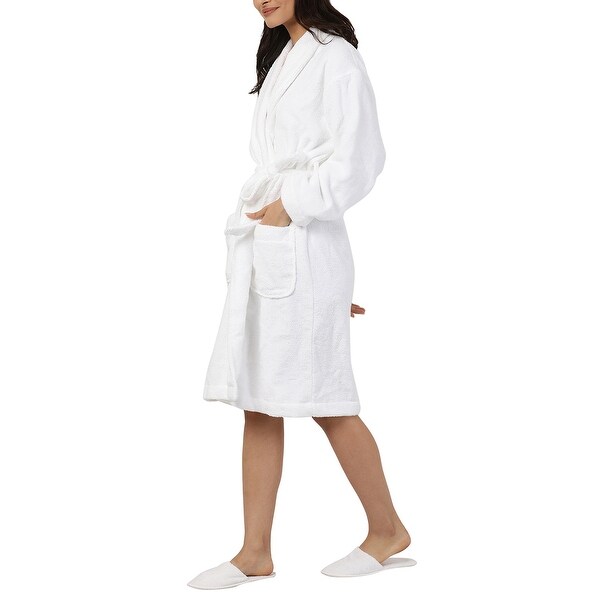 Micro Cotton 100 Cotton Spa Bath Robe Slippers Set On Sale