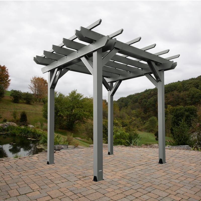 Highwood Bodhi 8 x 8 Recycled Plastic Pergola