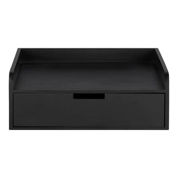 Shop Kate And Laurel Kitt Premium Sold Wood Floating Shelf Side Table Overstock 26057224