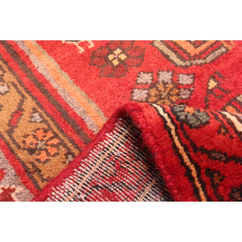 ECARPETGALLERY Hand-knotted Andelz Red Wool Rug - 4'1 x 7'0