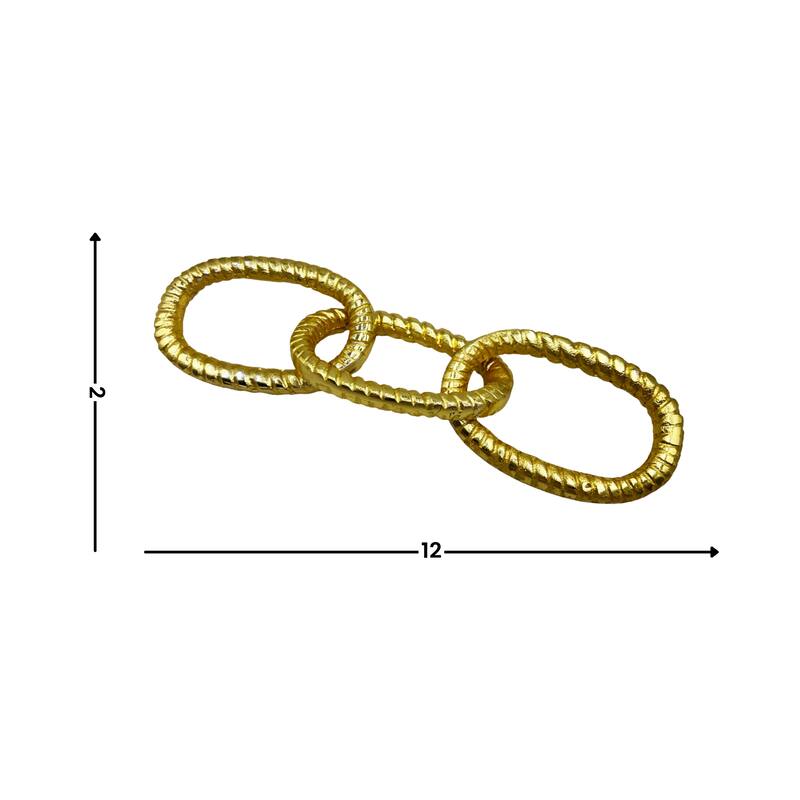 Decorative Handmade Aluminum Modern Chain Sculpture