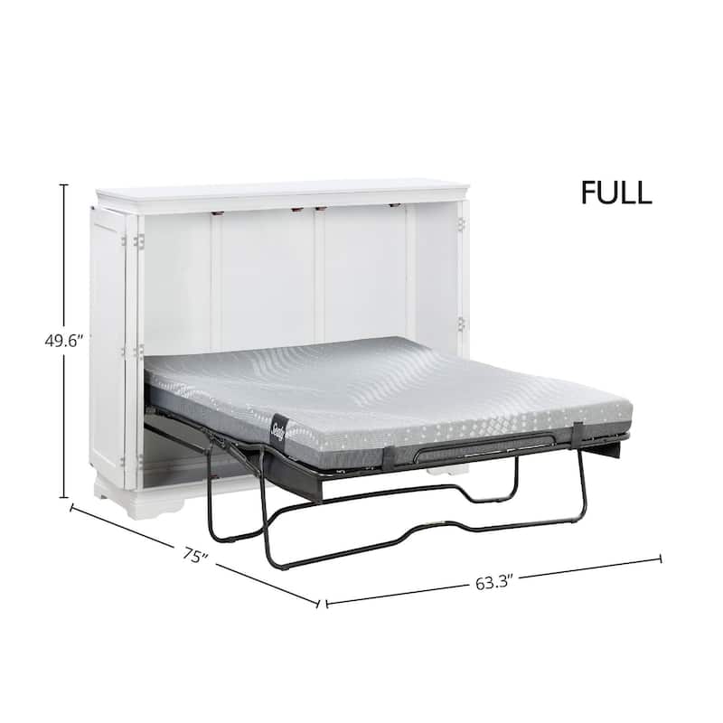 San Sebastian Cabinet Murphy Bed with Sealy Gel Memory Foam Mattress