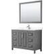 Option Dark Gray, Chrome Trim,Carrara Cultured Marble Top