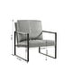preview thumbnail 1 of 22, Homy Lin Living Room, Office or The Reception Area PVC Leather Accent arm Chair with Extra Thick Padded backrest Grey