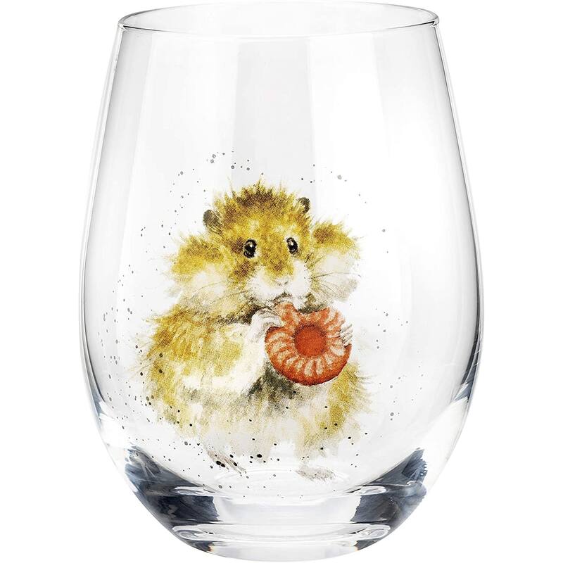 Royal Worcester Wrendale Designs Set of 4 Glass Tumblers - 17 oz