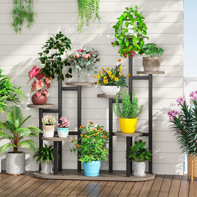 Multi-Tiered Plant Stand Plant Shelf Rack Indoor for Garden
