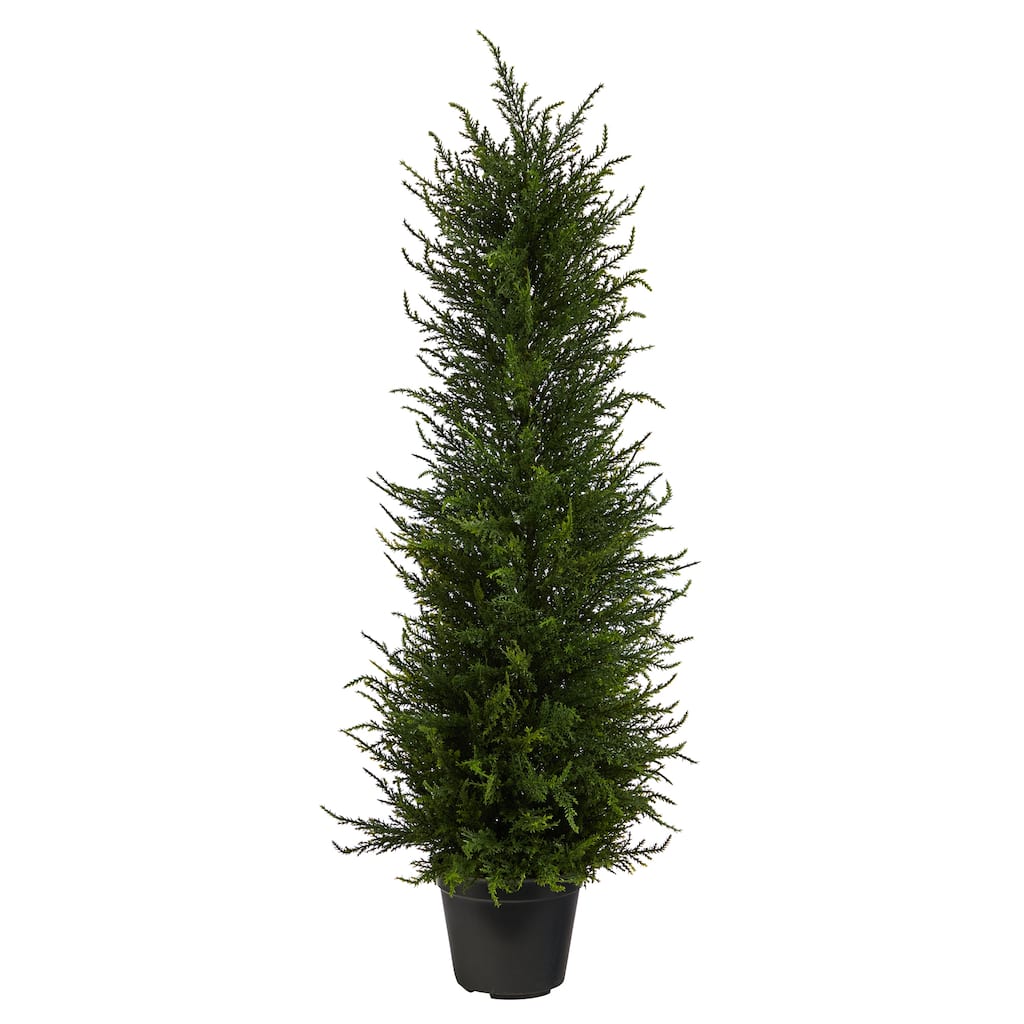 2.5' Cypress Artificial Tree UV Resistant (Indoor/Outdoor) - 6"