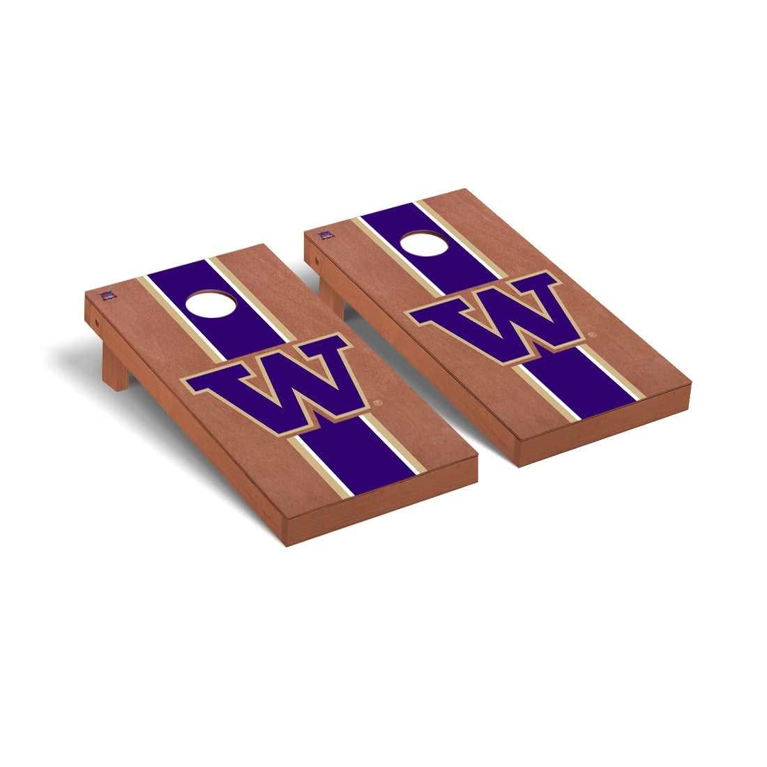 Washington Huskies Rosewood Cornhole Board Set