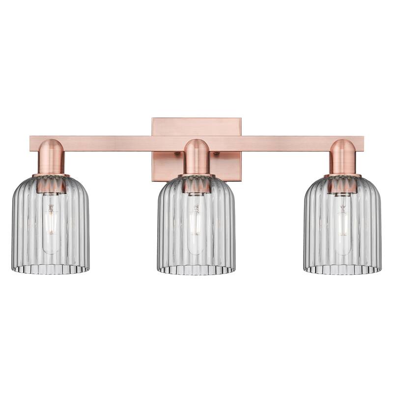 Innovations Lighting Endless Possibilities Arcadia - Athens - 3 Light 25" Bath Vanity Light - Clear/Champagne Bronze