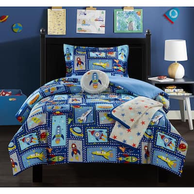 Chic Home Booster 5 Piece "Space Explorer" Theme Comforter Set