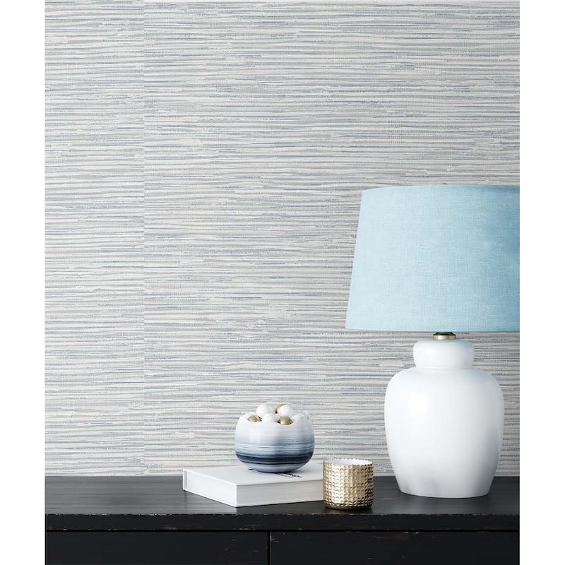 NextWall Cyrus Faux Grasscloth Peel and Stick Wallpaper