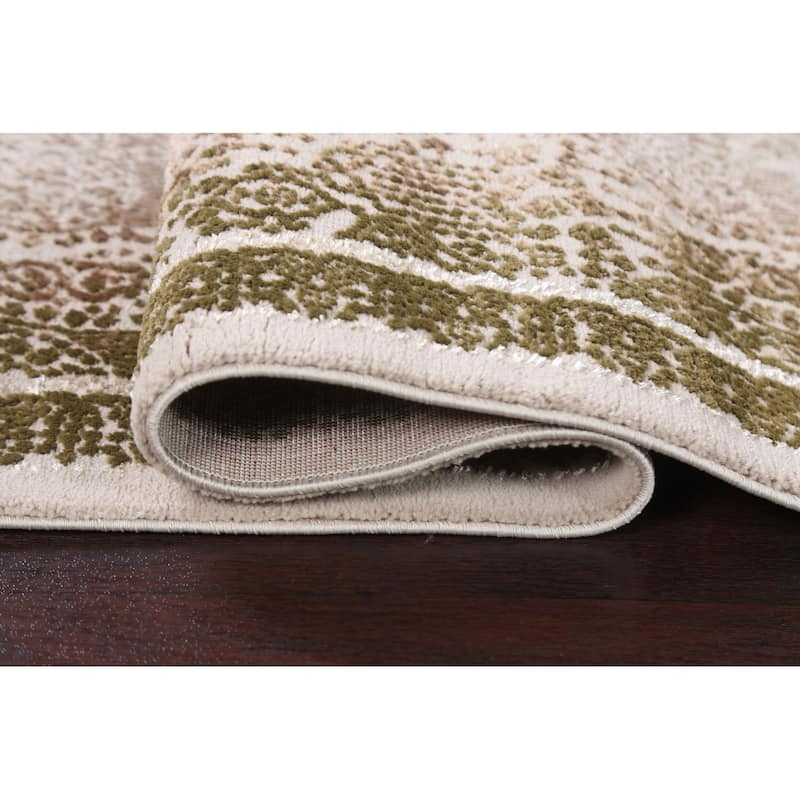 Turkish Geometric Damask Transitional Oriental Rug Home Decor Carpet