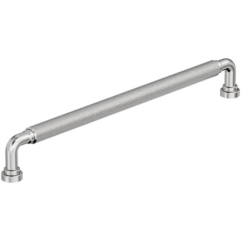 Amerock BP37687 Collet 10-1/16" Center to Center Knurled Handle - Polished Chrome