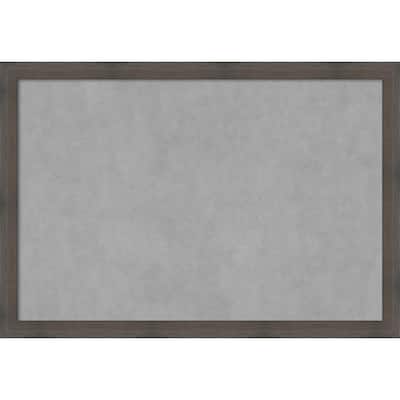 Amanti Art Hardwood Chocolate Narrow Framed Magnetic Board