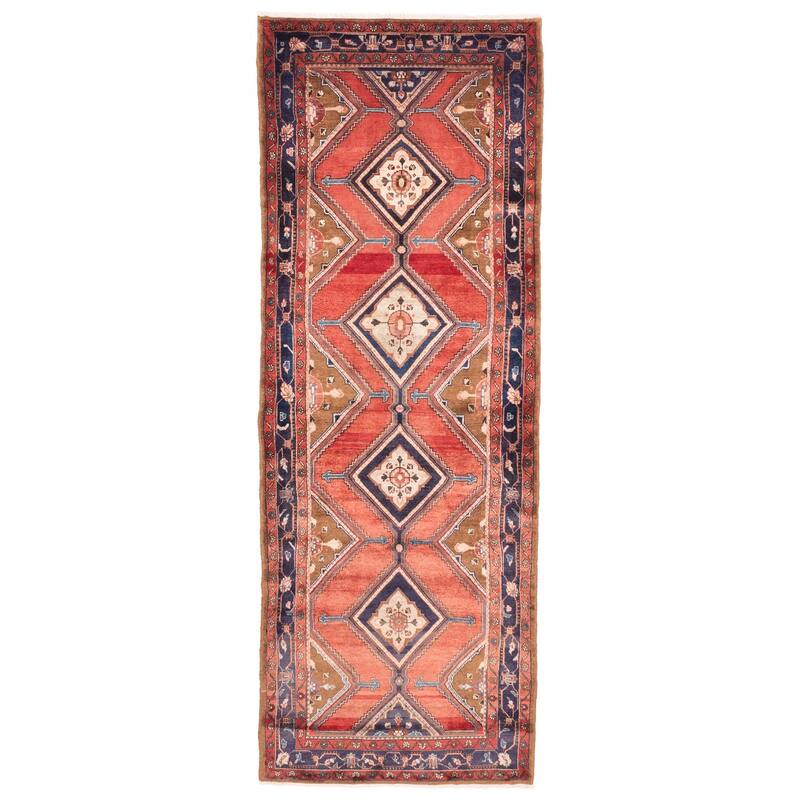 ECARPETGALLERY Hand-knotted Konya Anatolian Dark Copper Wool Rug - 3'6 x 9'9