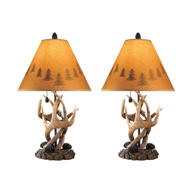 Derek Brown 24 Inch Poly Table Lamps - Set of 2