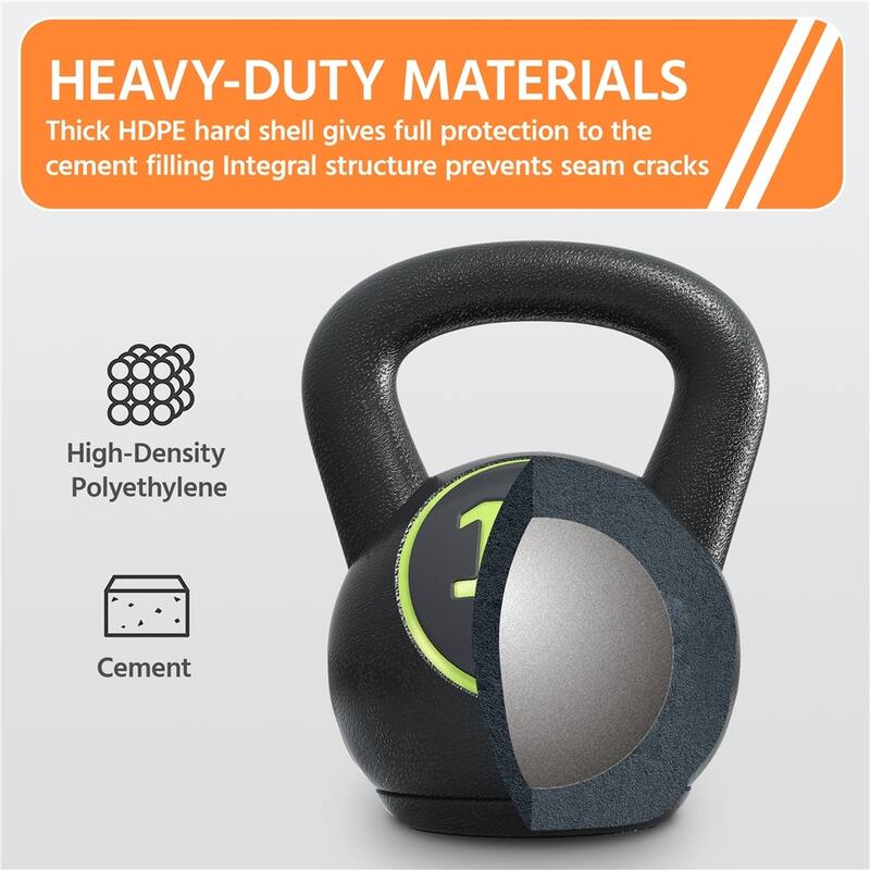 Yaheetech 4-Piece Kettlebell Set Fitness Weights 5lb 10lb 15lb 20lb