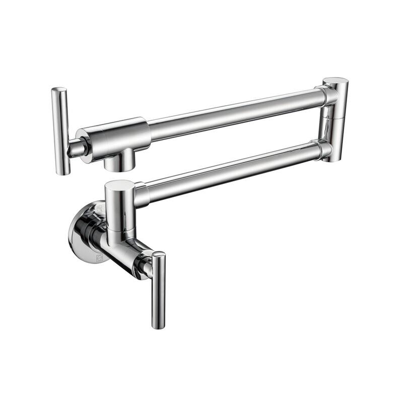 Elegant Lighting FAK-312 Gabriel 1.8 GPM Wall Mounted Single Hole Pot - Chrome