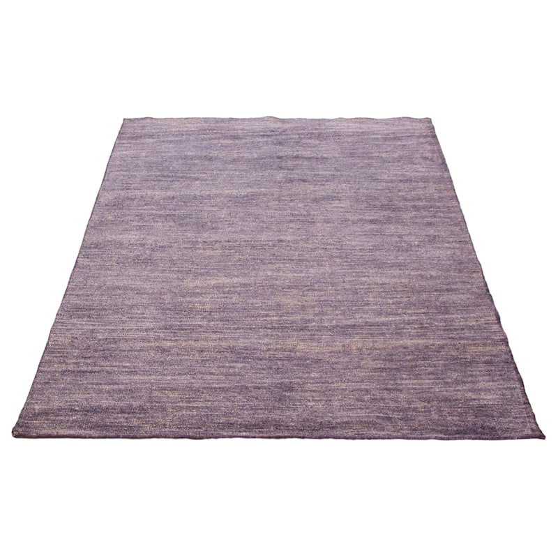 ECARPETGALLERY Hand-knotted Loreto Purple Silk Rug - 5'10 x 8'10