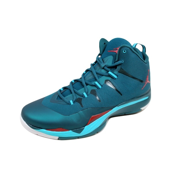 Nike Men's Air Jordan Super Fly 2 Dark Sea/Gym Red-Gamma Blue-White 599945-308 Size 12.5