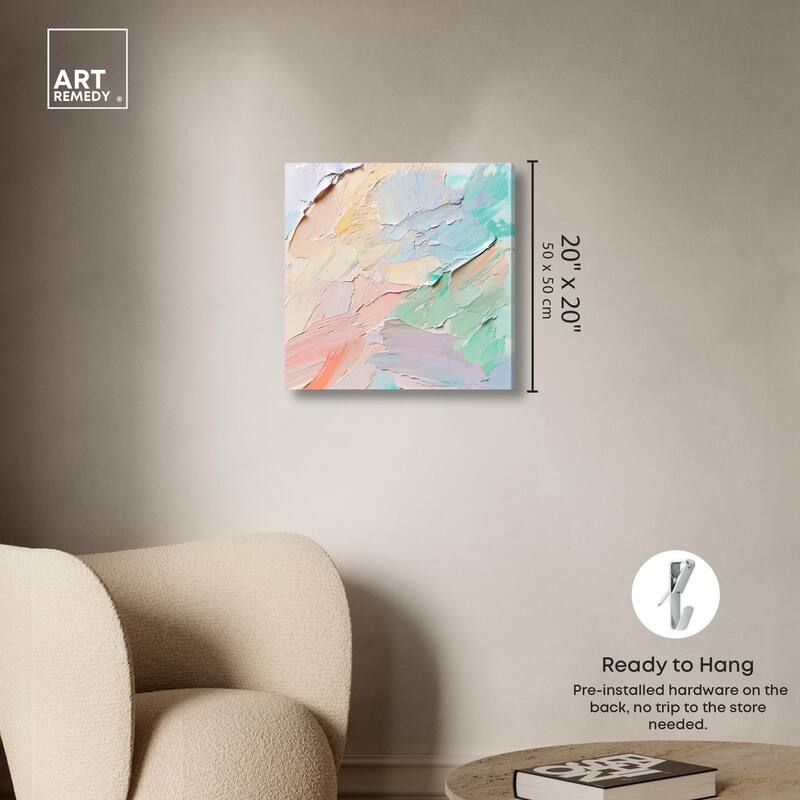 Flowing Mousse III Canvas by Art Remedy, Gallery Wrapped