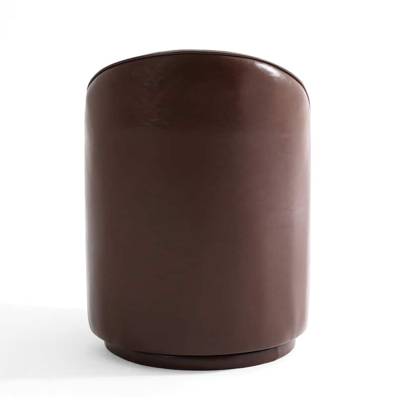 Modern Armless 360-Degree Swivel Dining Chair Barrel Chair