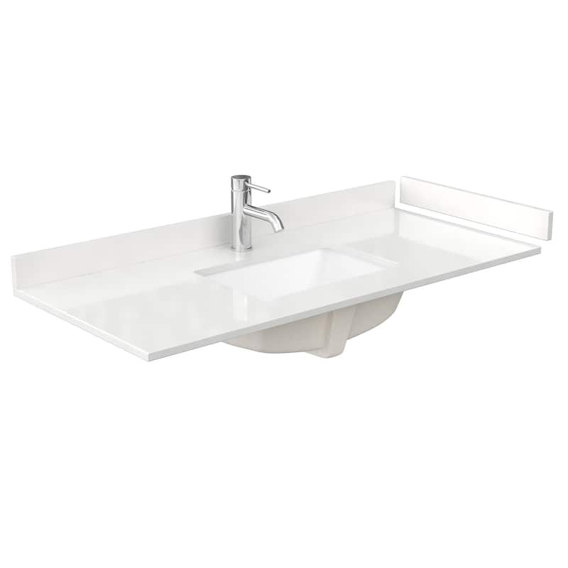 Elan 48-inch Single Vanity, Single Hole Quartz Top