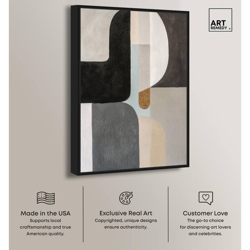 Interlocking Segments III Canvas by Art Remedy