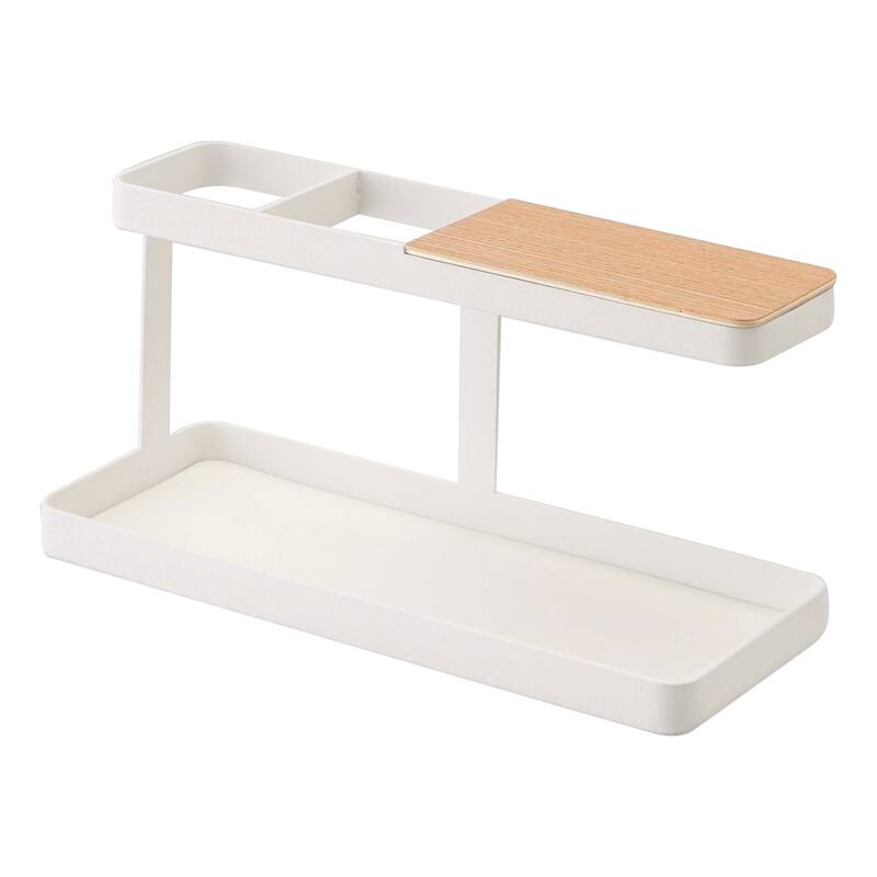 Yamazaki Home Desk Organizer, Steel - L 3.82 x W 9.65 x H 4.45 inches