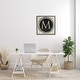 preview thumbnail 22 of 27, Stupell Letter M Initial Vintage Shape Typewriter Key Framed Wall Art - Beige
